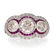 A diamond, ruby, and platinum ring,
