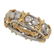 A diamond, eighteen karat gold, and platinum band, - 2
