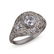 A platinum and diamond ring - 2