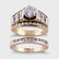 A diamond and fourteen karat gold bridal set, - 2