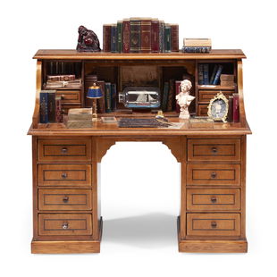 Oak Roll Top Desk By Whalen Mfg Oct 18 2015 Scheerer