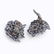 A pair of sapphire, diamond, and platinum earrings, - 2