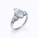 A diamond and platinum ring,