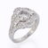 A diamond and platinum ring, - 3