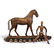 Group of three wood and/or leather and metal objects,