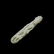 A Chinese carved white jade belt hook, Qing dynasty