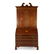 A George III style inlaid mahogany secretary bookcase,