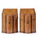 A fine pair of George III inlaid satinwood knife boxes,