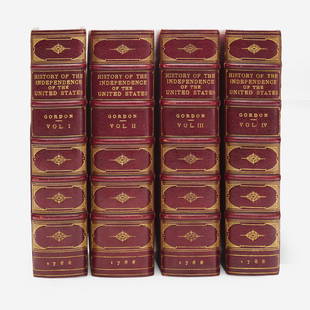 [Americana] [American Revolution] Gordon, William The History of the Rise, Progress, and: [Americana] [American Revolution] Gordon, William The History of the Rise, Progress, and Establishment, of the Independence of the United States of America: Including an Account of the Late War; and