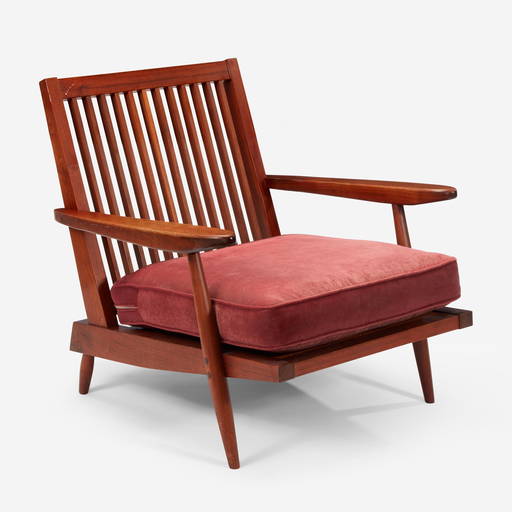 Nakashima "cushion" Lounge Chair With Arms, New Hope