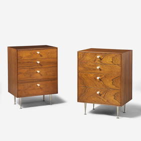 George Nelson (American, 1908-1986) Pair of Thin Edge Chests of Drawers, Herman Miller, USA, circa (1 of 3)