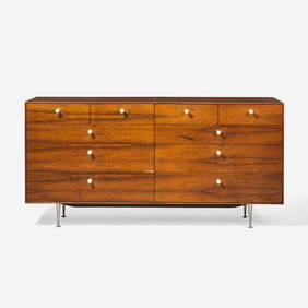George Nelson (American, 1908-1986) Thin Edge Double Chest of Drawers, Herman Miller, USA, circa (1 of 4)