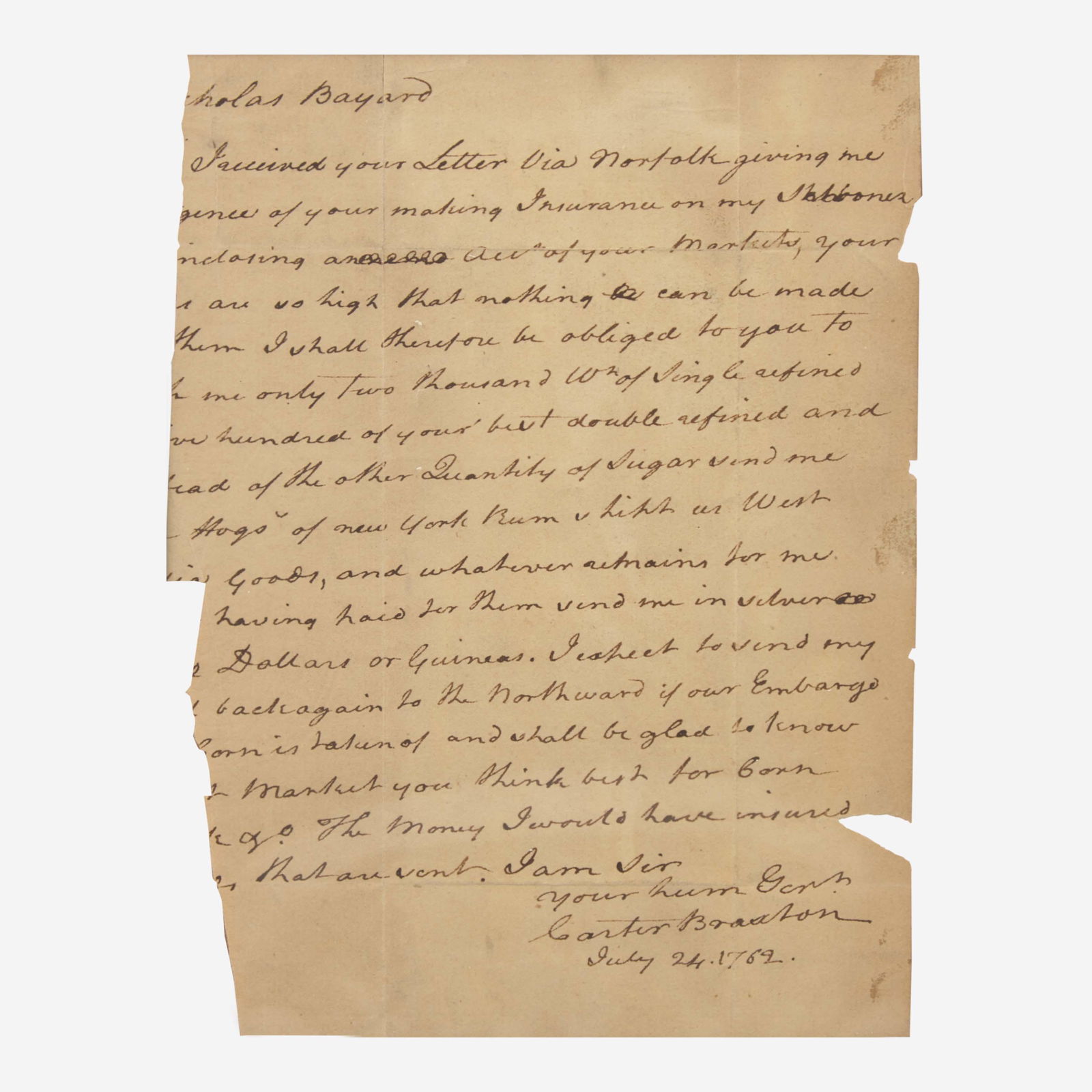 james madison signature declaration of independence