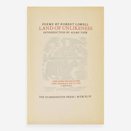 [literature] Lowell, Robert Land Of Unlikeness