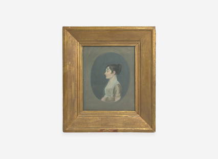 Attributed to Jacob Eichholtz (1776-1842), A Portrait of a Young Quaker Lady: Attributed to Jacob Eichholtz (1776-1842), A Portrait of a Young Quaker Lady Oil on panel, framed. 9 ½ in. x 7 ½ in. (sight) Provenance A Princeton, New Jersey collection.