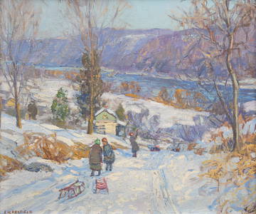 Edward Willis Redfield (American, 1869-1965) - Winter Holiday