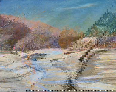 William Francis Taylor (American/Canadian, 1883–1970) - From My Window: William Francis Taylor (American/Canadian, 1883–1970) - From My Window Signed 'Will Francis Taylor' bottom left, oil on canvas 16 x 20 in. (40.6x50.8cm) Provenance Alderfer Auction & Appra