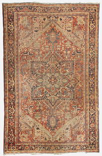 A large Heriz carpet, circa 1940 Provenance Property of a Mid-Atlantic Institution.: A large Heriz carpet, circa 1940, 181 ¼ in. x 135 ¼ in. (excluding fringe) Provenance Property of a Mid-Atlantic Institution.