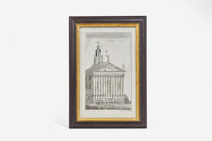 John Morton (English or American, 18th century), A rare engraving of Carpenter's Hall, circa 1790