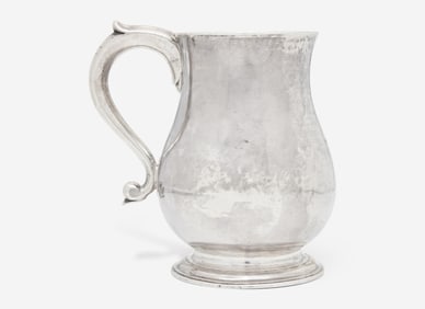 A silver cann, William Cowell, Jr. (1713-1761), Boston, MA, circa 1750