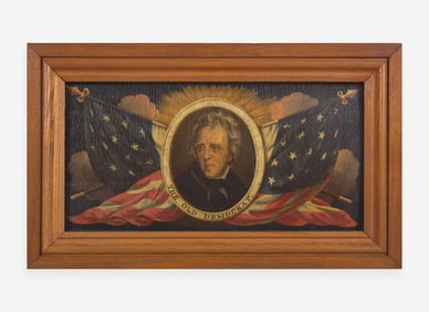 American School 19th century, Portrait of Andrew Jackson (1767-1845): "The Old Democrat"