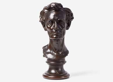 Leonard Wells Volk (1828-1895), Bronze bust of Abraham Lincoln (1809-1865)
