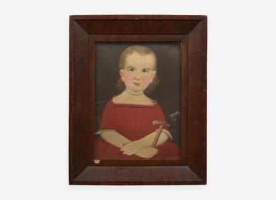 Attributed to William Matthew Prior (1806-1873), Portrait of a Little Boy with Toy Hammer
