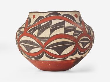An Acoma polychrome olla, first quarter 20th century