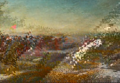 William Brooke Thomas Trego (American, 1859-1909) - The Charge of Custer at Winchester