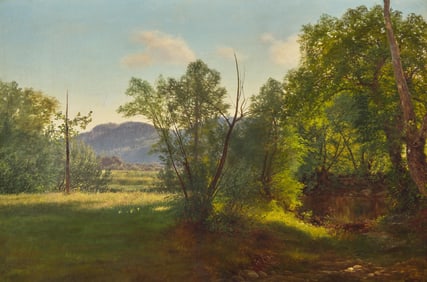 John Frederick Kensett (American, 1816-1872) - Mountainous River Landscape