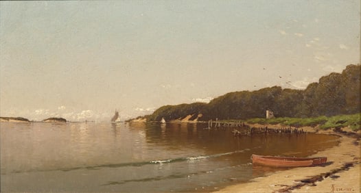 Alfred Thompson Bricher (American, 1837-1908) - Sailing Off the New England Coast