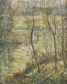 Ernest Lawson (American/Canadian, 1873–1939) - By the River