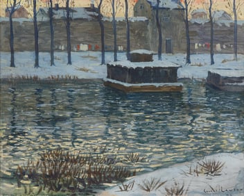 Ernest Lawson (Canadian/American, 1873-1939) - Ice House