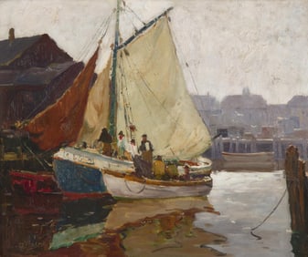 Anthony Thieme (American, 1888-1954) - Gloucester Fishermen