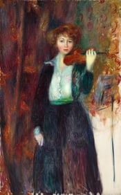William Glackens (American, 1870-1938) - Girl with Violin