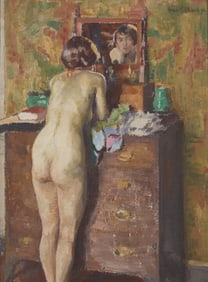 Ivan Gregorewitch Olinsky (American/Ukrainian, 1878-1962) - Nude (possibly Emma Fordyce MacRae);