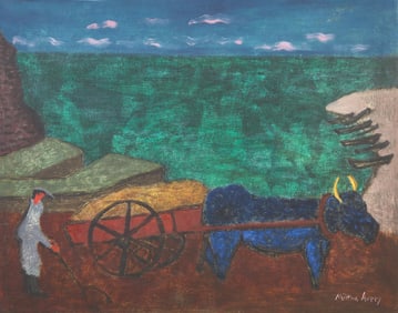 Milton Avery (American, 1885-1965) - Oxcart