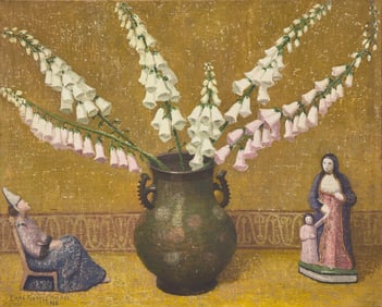 Emma Fordyce MacRae (American, 1887-1974) - Foxgloves in Cloisonné Pot