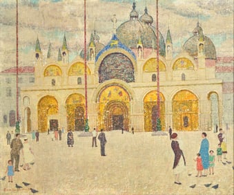 Emma Fordyce MacRae (American, 1887-1974) - St. Mark's Square, Venice
