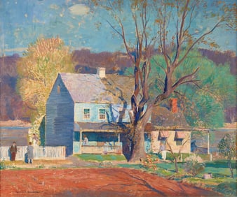 Daniel Garber (American, 1880-1958) - The Blue House