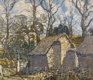 Walter Elmer Schofield (American, 1867-1944) - Haystacks at Godolphin