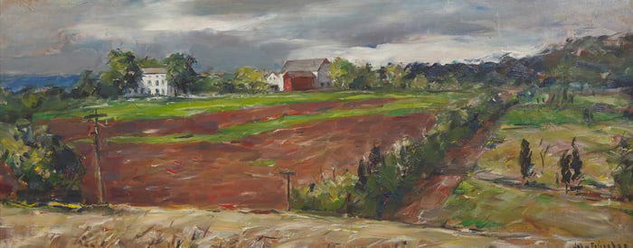 John Fulton Folinsbee (American, 1892-1972) - Summer Pasture; together with Sketch for Mural,