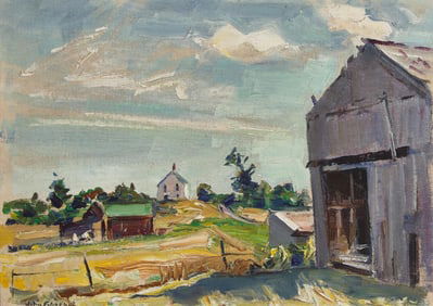John Fulton Folinsbee (American, 1892-1972) - Montsweag Farm, Bucks County