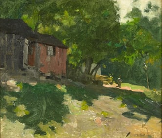 William Langson Lathrop (American, 1859-1938) - Fisherman's House