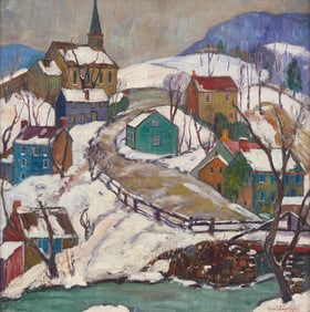 Fern Isabel Coppedge (American, 1883-1951 - Winter in the Village