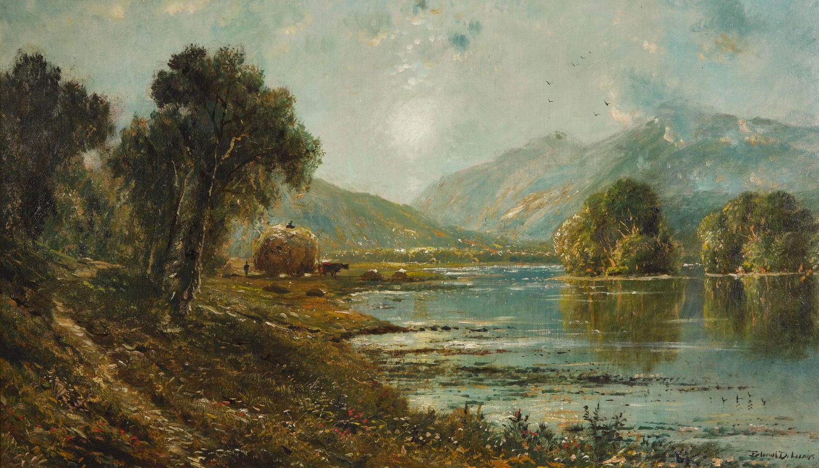 Edmund Darch Lewis (American, 1835-1910) - The Hay Cart