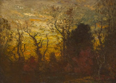 John Joseph Enneking (American, 1841-1916) - Twilight