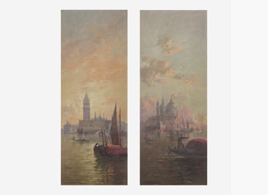 Walter Franklin Lansil (American, 1846–1933) - The Campanile and Ducal Palace; together with