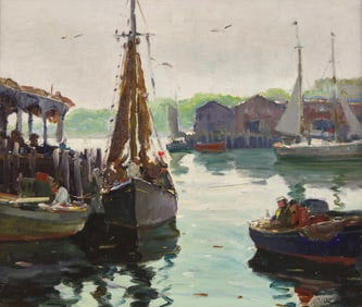 Anthony Thieme (American, 1888-1954) - Gloucester Harbor
