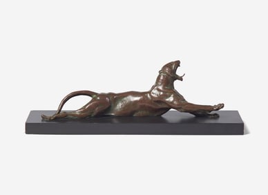 Anna Vaughn Hyatt Huntington (American 1876-1973) - Yawning Panther